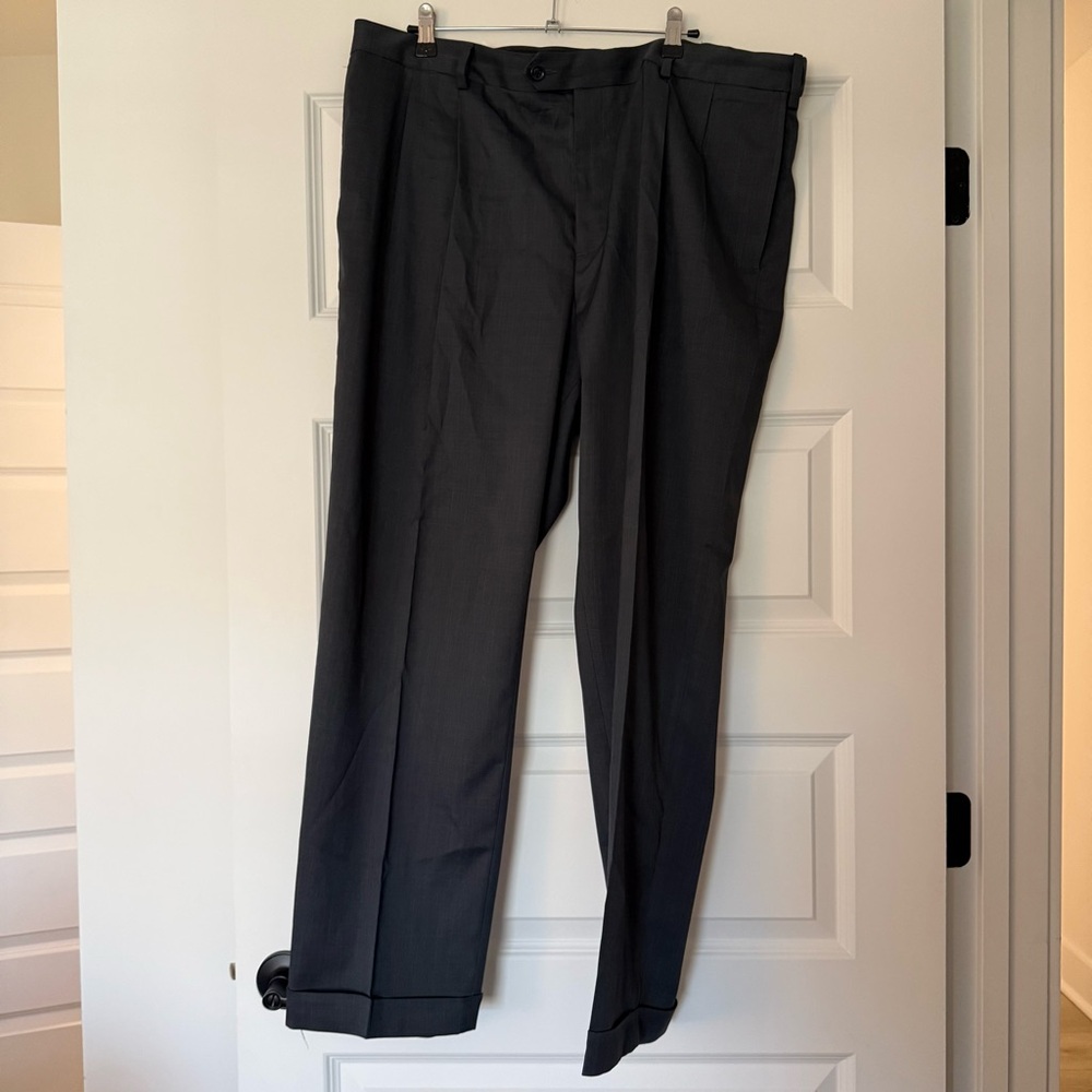 Savane Men's Charcoal Dress Pants